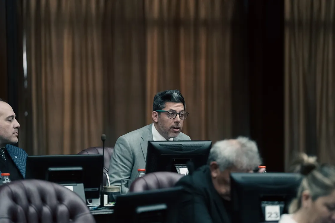 Nicolás González Ferro durante una intervención en el recinto